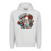 Dove Grey merry and bright Premium Hoodie - SublimationCraftShop
