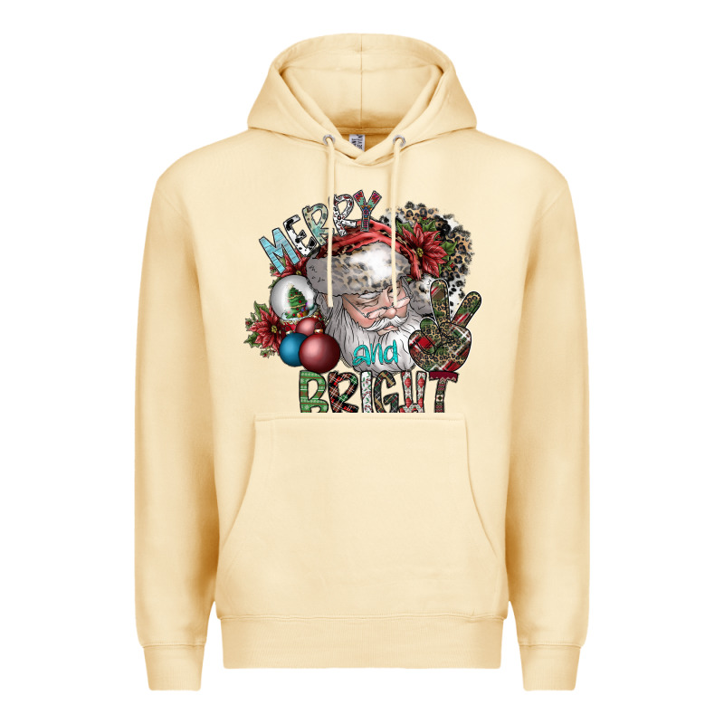 Merry And Bright Premium Hoodie by SublimationCraftShop | Teevron