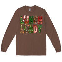 Chestnut Lunch Lady Christmas Long Sleeve Tee - BundleAndBundleShop