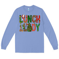 Colony Blue Lunch Lady Christmas Long Sleeve Tee - BundleAndBundleShop