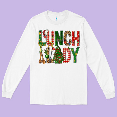 Lunch Lady Christmas Long Sleeve Tee Designed By Bundleandbundleshop