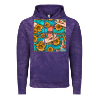 Cloud Purple hand cream nail polish remover and sunflowers with leopard and glitter Vintage Hoodie - BundleAndBundleShop