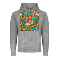Cloud Rock hand cream nail polish remover and sunflowers with leopard and glitter Vintage Hoodie - BundleAndBundleShop