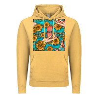 Vintage Mustard hand cream nail polish remover and sunflowers with leopard and glitter Vintage Hoodie - BundleAndBundleShop