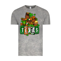 Cloud Rock St. Patrick's Texas map Vintage Tee - OliviaCreatesArt
