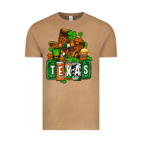 Vintage Camel St. Patrick's Texas map Vintage Tee - OliviaCreatesArt