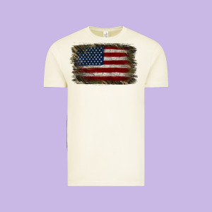 Camouflage Usa Flag Background Vintage Tee Designed By Jasminsmagicworld