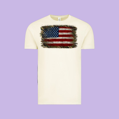 Camouflage Usa Flag Background Vintage Tee Designed By Jasminsmagicworld