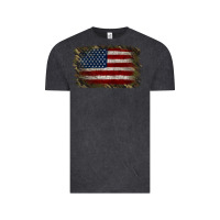 Vintage Black Camouflage Usa Flag Background Vintage Tee - Jasminsmagicworld