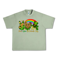Oil Green Peace love St. Patrick's Day Urban Heavy Tee - OliviaCreatesArt