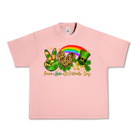 Peace Love St. Patrick's Day Urban Heavy Tee | Teevron