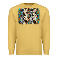 Antique Gold cowhide leopard gemstone brushstroke Premium Sweatshirt - AdoDesignShop