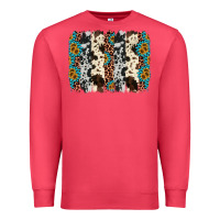 Cardinal cowhide leopard gemstone brushstroke Premium Sweatshirt - AdoDesignShop