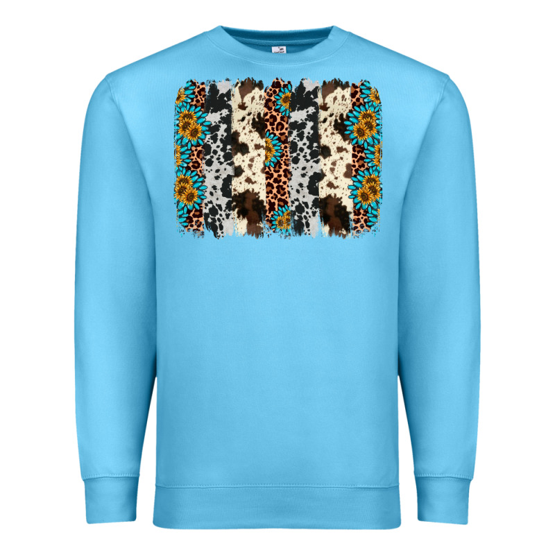 Cowhide Leopard Gemstone Brushstroke Premium Sweatshirt by AdoDesignShop | Teevron