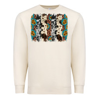 Sandshell cowhide leopard gemstone brushstroke Premium Sweatshirt - AdoDesignShop