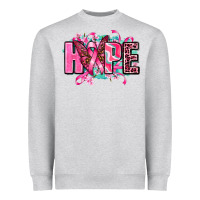 Heather Grey hope with butterfly's Heavyweight Sweatshirt - AdoDesignShop