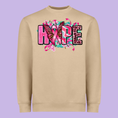 Hope With Butterfly's Heavyweight Sweatshirt Designed By Adodesignshop