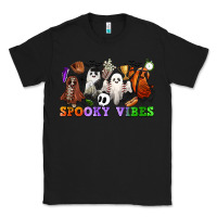 Black spooky vibes sports ghosts Classic Tee - CowGirlArtShop