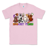 Bubblegum Pink spooky vibes sports ghosts Classic Tee - CowGirlArtShop