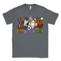 Charcoal Heather spooky vibes sports ghosts Classic Tee - CowGirlArtShop