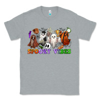 Heather Grey spooky vibes sports ghosts Classic Tee - CowGirlArtShop