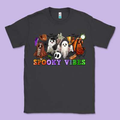 Spooky Vibes Sports Ghosts Classic Tee Designed By Cowgirlartshop