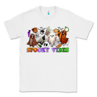White spooky vibes sports ghosts Classic Tee - CowGirlArtShop