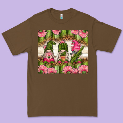 Cactus Gnomies Premium Tee Designed By Tumblerdesignbyshophia