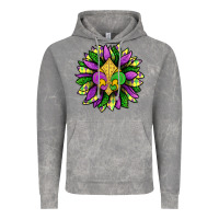 Cloud Rock Mardi Gras Sunflower Vintage Hoodie - BundleAndBundleShop
