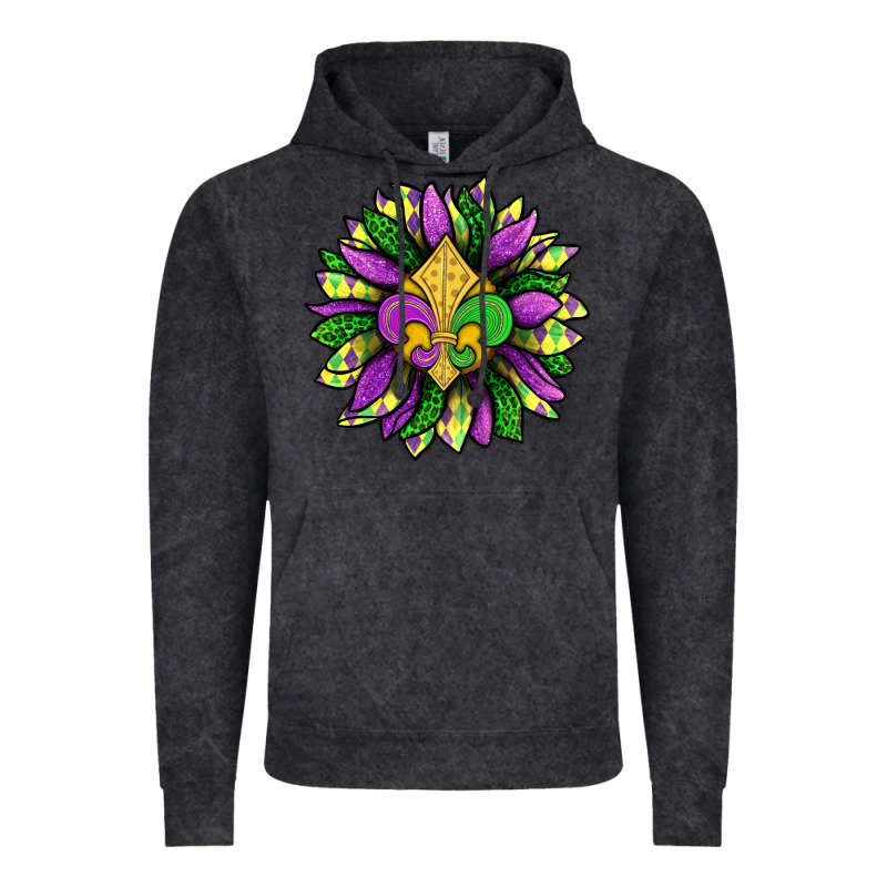 Mardi Gras Sunflower Vintage Hoodie by BundleAndBundleShop | Teevron