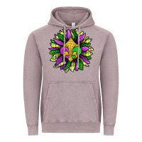 Vintage Zinc Mardi Gras Sunflower Vintage Hoodie - BundleAndBundleShop