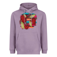 Lavender heart and serape patches Heavyweight Hoodie - AdoDesignShop