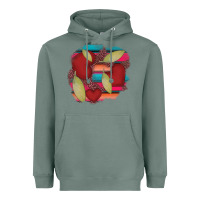 Sage heart and serape patches Heavyweight Hoodie - AdoDesignShop