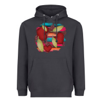 Smoke heart and serape patches Heavyweight Hoodie - AdoDesignShop