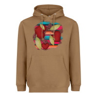 Toasted Coconut heart and serape patches Heavyweight Hoodie - AdoDesignShop