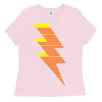 Bubblegum Pink LIGHTNING BOLT Ladies Tee - baoMotion