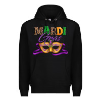 Black happy mardi gras carnival mask Premium Hoodie - Jasminsmagicworld