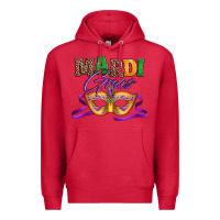 Cardinal happy mardi gras carnival mask Premium Hoodie - Jasminsmagicworld