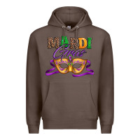 Coffee happy mardi gras carnival mask Premium Hoodie - Jasminsmagicworld