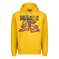 Lemon happy mardi gras carnival mask Premium Hoodie - Jasminsmagicworld