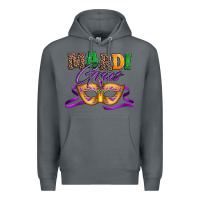 Rock happy mardi gras carnival mask Premium Hoodie - Jasminsmagicworld