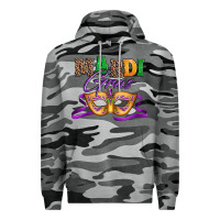 Slate Camo happy mardi gras carnival mask Premium Hoodie - Jasminsmagicworld