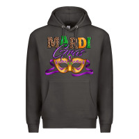 Smoke happy mardi gras carnival mask Premium Hoodie - Jasminsmagicworld
