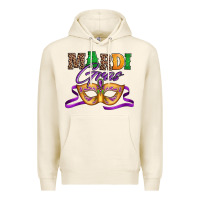 Happy Mardi Gras Carnival Mask Premium Hoodie | Teevron