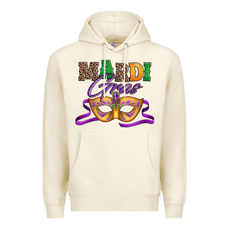 Happy Mardi Gras Carnival Mask Premium Hoodie by Jasminsmagicworld | Teevron