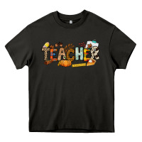 Asphalt Fall Teacher Heavy Core Tee - NancyCooperArtShop