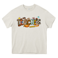 Cream Fall Teacher Heavy Core Tee - NancyCooperArtShop