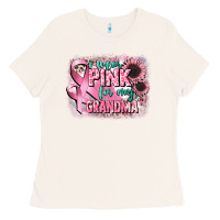 Bone i wear pink for my grandma Ladies Tee - CowGirlArtShop