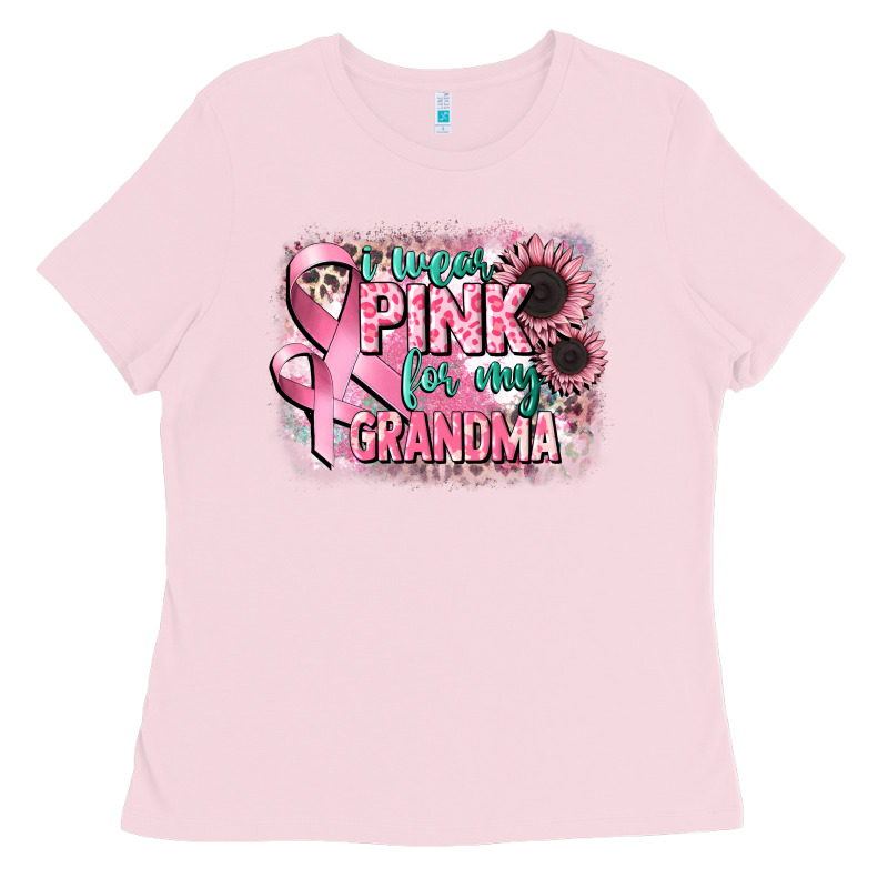 I Wear Pink For My Grandma Ladies Tee by CowGirlArtShop | Teevron