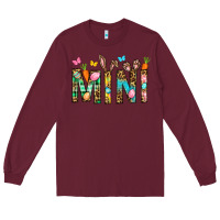 Burgundy Easter Mini Long Sleeve Tee - BundleAndBundleShop